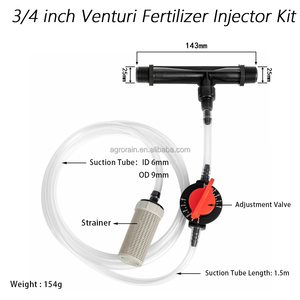 Kit d'injecteur d'engrais Venturi 3/4 pouce, système d'irrigation goutte à goutte, système d'arrosage agricole, mélangeur d'engrais liquide soluble dans l'<span class=keywords><strong>eau</strong></span> - Product Image 1
