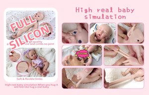 Lifereborn realista 20 ''realmente suave <span class=keywords><strong>silicona</strong></span> completa <span class=keywords><strong>Reborn</strong></span> Baby Dolls puede beber y mojar Bebe <span class=keywords><strong>Reborn</strong></span> Dolls <span class=keywords><strong>silicona</strong></span> para regalos - Product Image 4