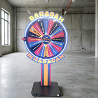 Console de jeu interactive personnalisable avec roue chanceuse indépendante, idéale pour les événements mondiaux et les flash mobs de marques