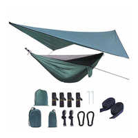 Hamac moustiquaire avec auvent pare-soleil imperméable Camping en plein air voyage randonnée fournitures de plage