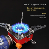 Mini brûleur Portable Camping réchaud pliable touristique brûleur randonnée Camping fournitures forte puissance de feu en plein air pique-nique cuisinières à gaz