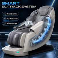 Fauteuil de massage robotisé intelligent à trois axes amélioré 2026 avec extension des jambes et compression par airbag pour les salles de sport à domicile