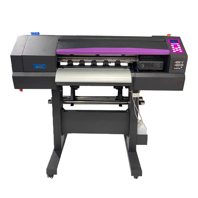 60cm 24' Digital Inkjet A1 Dtf Printer With 2pcs Epson I1600 Printhead A3 A1 Dtf Machine Transfer Textile Printing Machine