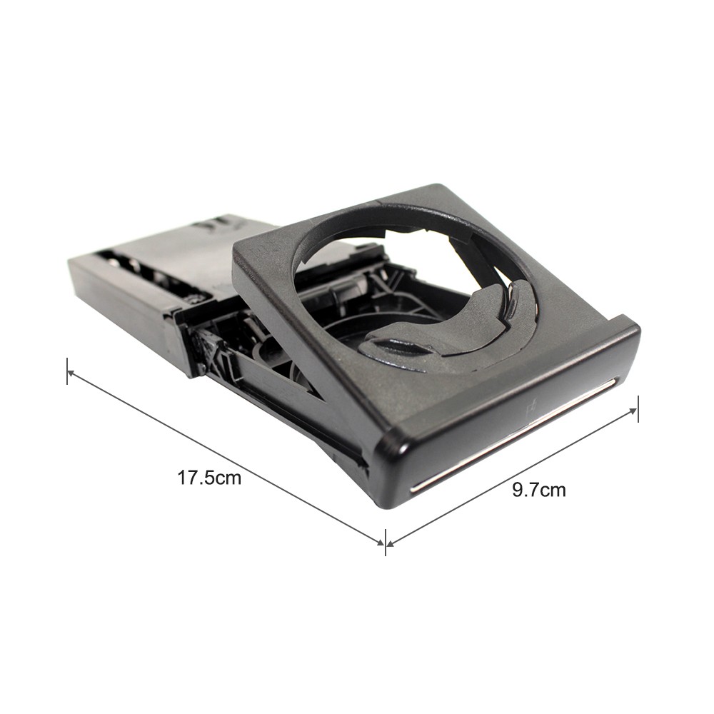Qiilu Auto Bekerhouder, Zwart Front Dash Auto Bekerhouder Sliding voor MK4 MKV