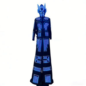 Costume de robot marcheur sur échasses lumineux à LED |   Costume de <span class=keywords><strong>Ranger</strong></span> Lumineux pour les Soirées d'Halloween des Hommes - Product Image 1
