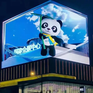 P4 P5 P8 P10 LED Billboard 90 Degree Building Corner <b>Wall</b> Mounted Naked Eye 3D Outdoor LED Screen <b>Display</b> - Product Image 1