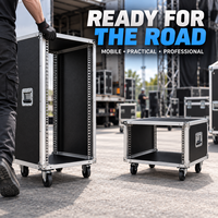 Rack portable en aluminium 4U à 26U pour équipement audio, armoire d'amplificateur blanche pour DJ, scène, karaoké à domicile et systèmes sonores KTV