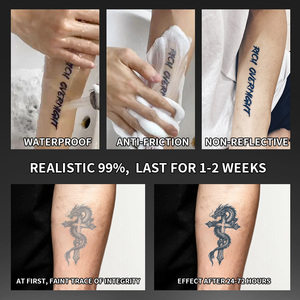 Tatuaje Temporal con Motivo <span class=keywords><strong>de</strong></span> Rosa, Tatuaje Semipermanente, Resistente al Agua y al Sudor, Duración <span class=keywords><strong>de</strong></span> 2 Semanas, Pegatinas <span class=keywords><strong>de</strong></span> Tatuaje Herbales Realistas - Product Image 5