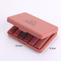 Ensemble de 6 mini rouges à lèvres mats imperméables Hengfang Pumpkin 9065B, vente en gros, maquillage pour femmes chinoises, mini rouge à lèvres nude mat