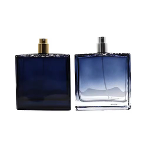 Men's Glass Perfume <b>Bottle</b> 50ml 100ml Travel <b>Spray</b> Dispenser <b>Empty</b> Pressed square Perfume <b>Bottle</b> - Product Image 2
