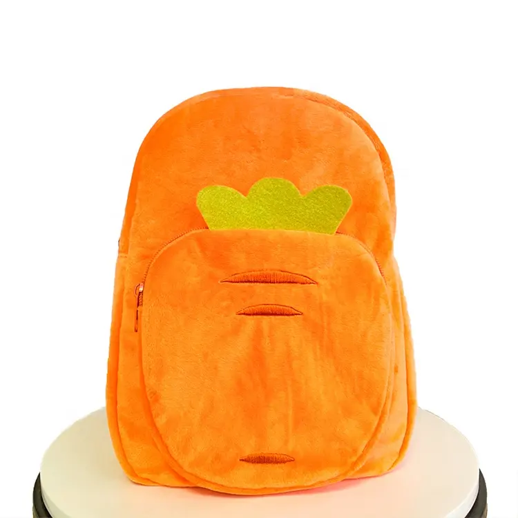 Mini zaino carota all'ingrosso per ragazzi e ragazze zaino da viaggio per bambini con Logo personalizzato