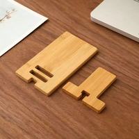 Penyangga Ponsel Kayu Premium Berkelanjutan, Dudukan Tablet Universal, Organizer Meja Ergonomis dengan Ukiran Logo untuk Hadiah Kantor