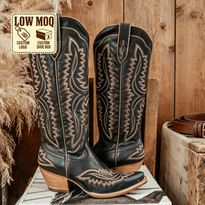 CHENO <span class=keywords><strong>Stivali</strong></span> Western da Donna Personalizzati con Logo Ricamato, Produttore di <span class=keywords><strong>Stivali</strong></span> da Cowboy e Cowgirl <span class=keywords><strong>Bianchi</strong></span> con <span class=keywords><strong>Tacco</strong></span> Quadrato - Product Image 1