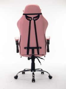 Chaise de jeu ergonomique, chaise de bureau pour ordinateur, chaise en cuir rose, chaise de gamer pas chère, 100% authentique - Product Image 4