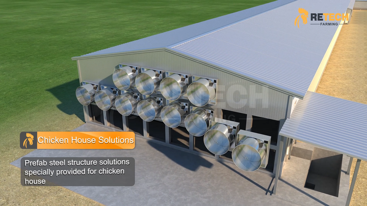 Modula Chicken Module Broiler Poultry Prefab Houses - Fully Automated Chicken Farming