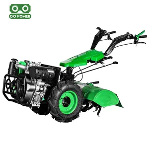 Multi Function Diesel Powerful FarmEquipment Agricultural Cultivator Machine Power Rotary Tiller 15 HP Walking Tractor MDT740