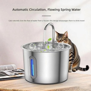 <span class=keywords><strong>Fontaine</strong></span> <span class=keywords><strong>à</strong></span> <span class=keywords><strong>eau</strong></span> intelligente pour animaux de compagnie, grande capacité, tout en acier inoxydable 304, alimentation USB, distributeur d'<span class=keywords><strong>eau</strong></span> automatique pour chiens et chats - Product Image 3