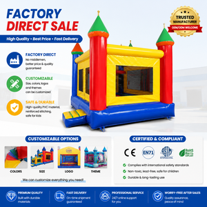 YIBEI - <span class=keywords><strong>Mini</strong></span> Trampolín Inflable de PVC de Grado Comercial, Pequeño <span class=keywords><strong>Castillo</strong></span> Inflable para Saltar - Product Image 5