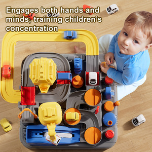 LEZA BABY Nouveau produit phare : Circuit de course d'aventure pour enfants avec voitures de sauvetage et de course - Product Image 3