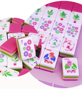 Ensemble de tuiles de mahjong en acrylique gravées sur mesure, de luxe, à quatre couches - Portable et durable pour le divertissement - Product Image 2