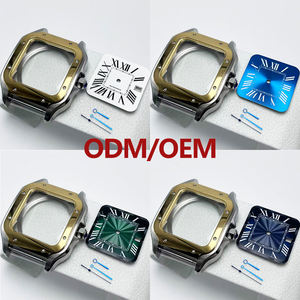 Caja Cuadrada Pulida Resistente al Agua <span class=keywords><strong>de</strong></span> 38 mm y 27 mm, Accesorios para Relojes con Esfera, Equipados con Movimiento NH35/34/36, Compatibles con ODM/OEM - Product Image 1