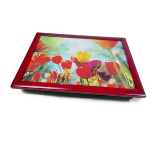 Chất Lượng Cao Rắn Gỗ Khung Xách Tay Khay Máy Tính Xách Tay Bàn Với Gối Đệm Ăn Sáng Ăn Trưa Bữa Ăn Tối TV Đồ Ăn Nhẹ Giường Khay - Product Image 1