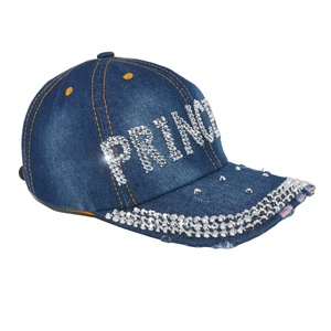 Gorra de Béisbol con Pedrería para Mujer, Deportiva, con Logotipo Personalizado, Divertida, Adornada con Diamantes de Imitación, Brillante, de Mezclilla, Regalo - Product Image 4