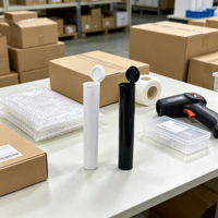 Bouteilles coniques larges de 78 mm, résistantes aux enfants, à ouverture par pression, avec bouchon à clapet, en plastique CR de qualité alimentaire, pour pilules et médicaments