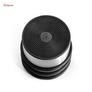 מפלדת אל חלד ניקל מפלדת אל חלד עם טבעת גומי מגן שחור בעל חובה כבדה פקק גלילי מוצק - Product Image 5