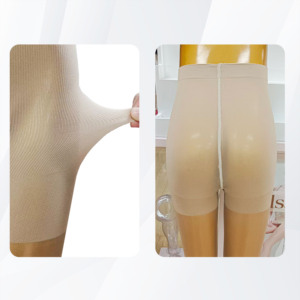 Collants fins mat 20D taille haute pour <span class=keywords><strong>femme</strong></span>, effet ventre plat et rehaussement des fesses, en nylon, pour usage quotidien - Product Image 4