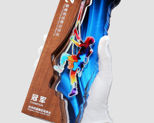 Cầu lông bóng rổ bóng đá trophies đánh bóng acrylic và vật liệu gỗ giải thưởng cho chạy & quần vợt thể thao cạnh tranh <span class=keywords><strong>Trophy</strong></span> - Product Image 6