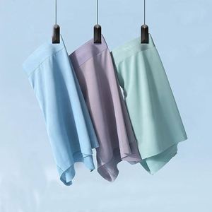 Caleçon Boxer Homme d'Été en Soie Glacée Taille Mi-Haute Confortable Respirant Antibactérien Ultra-Fin pour Affaires Vente en Gros - Product Image 1