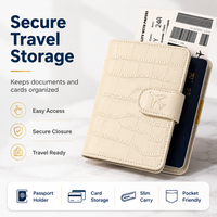 Porte-passeport en cuir PU motif crocodile, avec rabat magnétique, protection RFID, poche pour carte d'embarquement