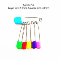 Épingle de sécurité multi-usages en acier inoxydable pour bébé épingle à tête de chignon accessoire de couture à code couleur épingle pour bébé