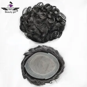Высококачественная лучшая система замены натуральных волос Remy для мужчин легкая плотность 8 х10 дюймов парик для мужчин человеческие волосы моно