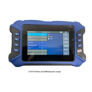 Reflectometer 1310/1550nm 26 24 Db Otdr เครื่องทดสอบไฟเบอร์ออปติกราคาพร้อมฟังก์ชั่นเครื่องวัดพลังงานแสง