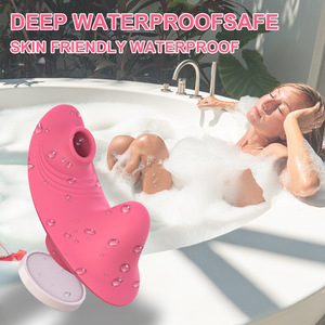 Télécommande d'aspiration magnétique invisible portant un masturbateur féminin de deuxième marée sucer des œufs vibrants - Product Image 4