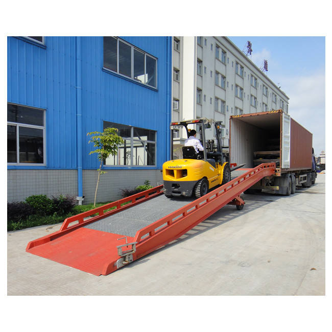 Transport Ramp Hydraulic Dock Ramp Movable Container Loading Yard Ramp Transportation ...