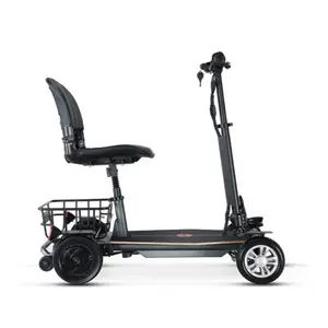 Scooter elétrico dobrável para idosos, scooter elétrico dobrável para mobilidade de 4 rodas para deficientes físicos, fornecedor orgulhoso por atacado