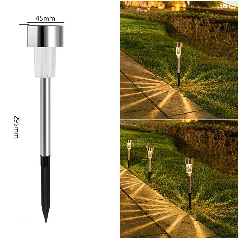 Lámpara de tubo pequeño de acero inoxidable de 4,5 cm [luz cálida]