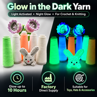 Fil Luminescent pour Tissage, Tricot, Étiquettes, Bordures et Accessoires de Mode, Fil Lumineux Durable, Vente Directe Usine