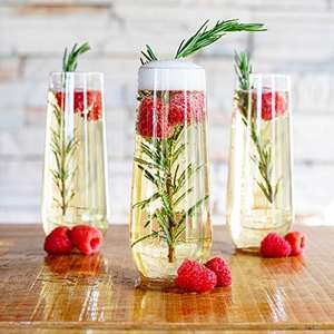 Flûtes à <span class=keywords><strong>champagne</strong></span> en plastique sans pied incassables de 10 oz, vente en gros pour les mariages, les fêtes et les événements - Product Image 2