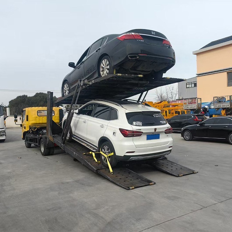 Foton 4x2 Road Vehicle Recovery Truck 2 Cars Fully Landed Doubled Deck Wrecker Tow Truck · image 6