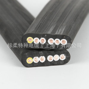 Câbles plats de gros (2 à 66 conducteurs) pour pont roulant, grue de pont, chargeur électrique - Capacité de charge nominale de 4 à 15 tonnes, usage extérieur - Product Image 5