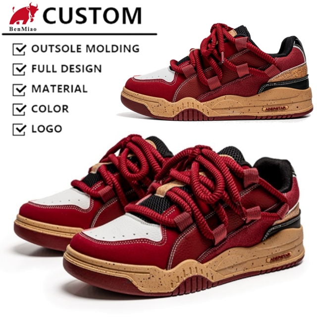 Fashion Trendy Men Outdoor Sports Running Shoes Lace-Up Casual Sneakers Walking Style Shoes Custom Brand Shoes Manufacture