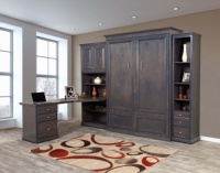 Vente en gros direct d'usine de haute qualité lit escamotable personnalisé avec armoire de bureau lit escamotable multifonctionnel pour mobilier de chambre