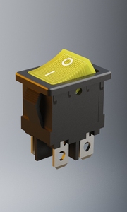 Interruptor basculante rectangular iluminado con LED <span class=keywords><strong>azul</strong></span> de 4 pines 15*21 DPDT encendido-apagado TAPA DE PVC impermeable UL CUL VDE ENEC CB <span class=keywords><strong>KC</strong></span> certificado - Product Image 5