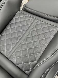 Housses de siège auto personnalisées en cuir PU matelassé imperméable pour <span class=keywords><strong>Audi</strong></span> A5 A6L A8L Q7 <span class=keywords><strong>Q8</strong></span>, couleur noire, pour intérieur automobile - Product Image 5