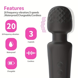 Vibromasseur AV pour femmes Couple jouet sexuel interactif avec charge magnétique 20 modes 3 vitesses stimulateur clitoridien à fréquence variable - Product Image 3