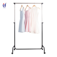Portant à Vêtements Double Barre Réglable en Métal Acier Inoxydable, Tringle Standard pour Rangement de Vêtements, Chaussures et Sacs, Motif Carré